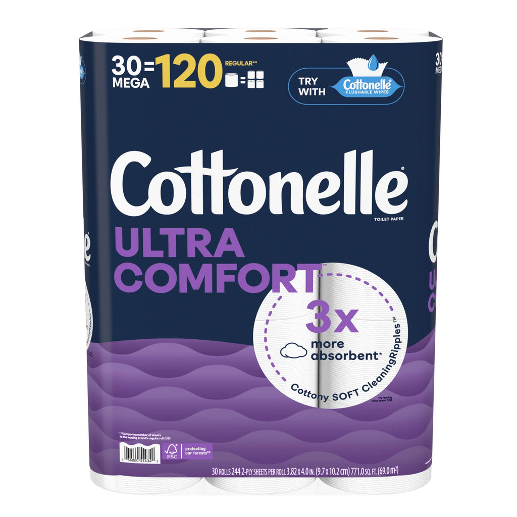 Ultra Comfort Toilet Paper, Soft Toilet Tissue, 36 Mega Rolls
