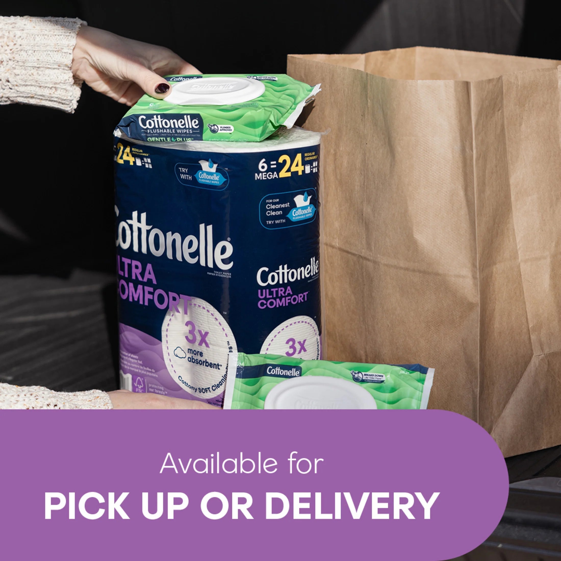 Ultra Comfort Toilet Paper, Soft Toilet Tissue, 36 Mega Rolls