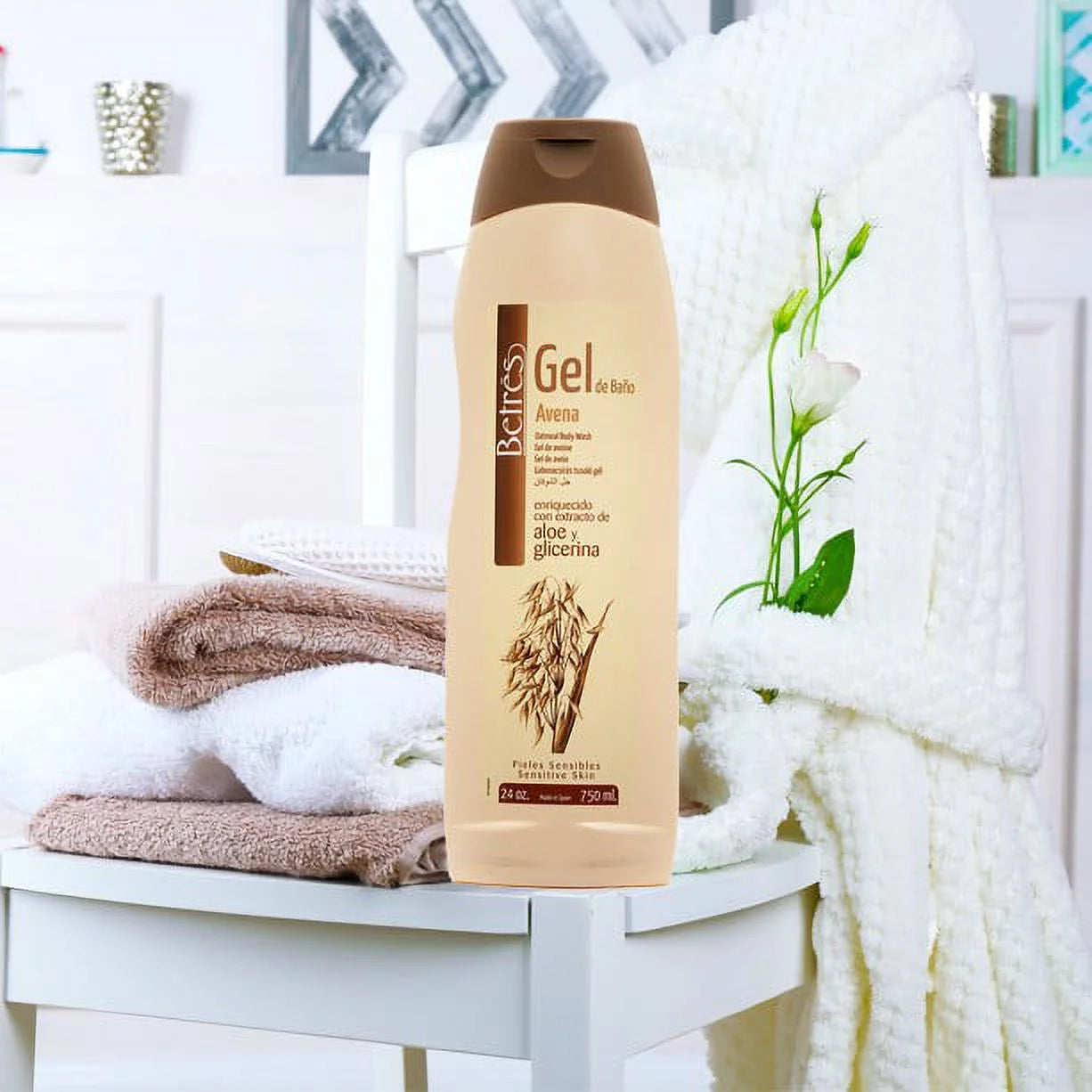 (4 Pack)  Oatmeal Body Wash, Aloe and Glycerin, 25.4 Fl. Oz.